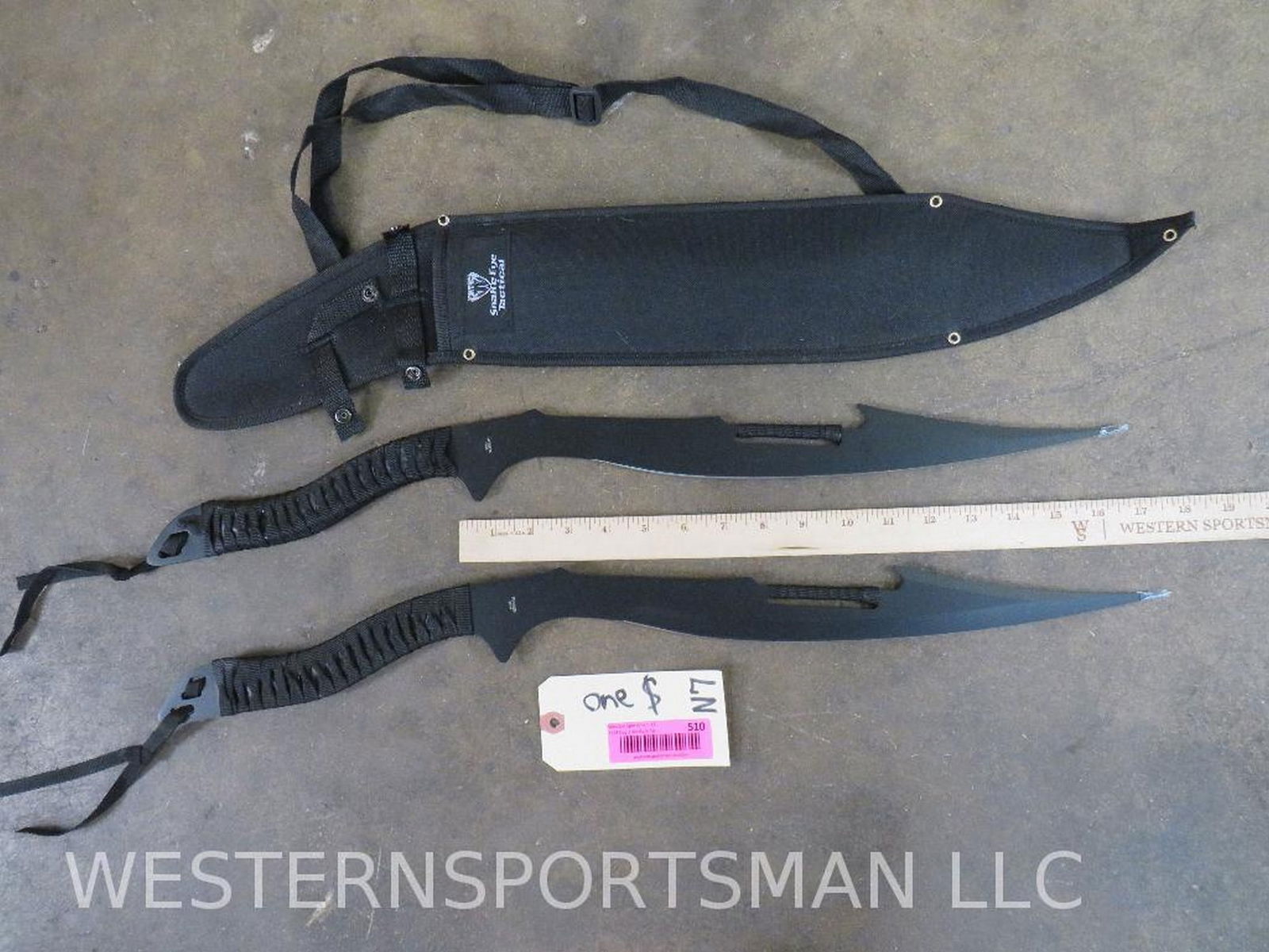 2 Snake Eye Tactical Knives w/Sheath (ONE$) (1 of 7)