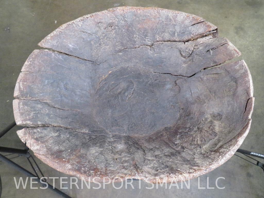 Antique African Primitive Bowl Approx 15"Lx12"Wx4"D (1 of 9)