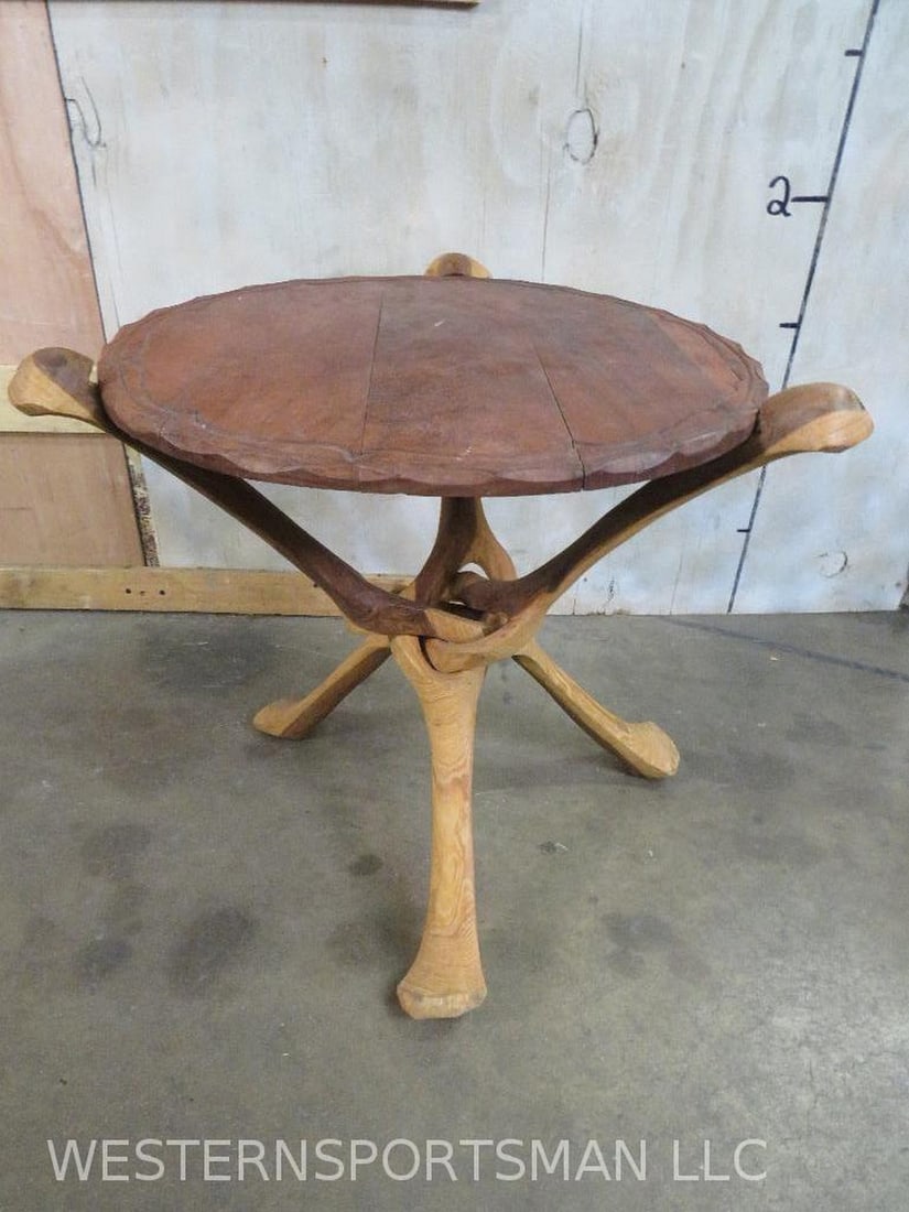 Carved Wooden Table Made in Africa FURNITURE DECOR (1 of 5)
