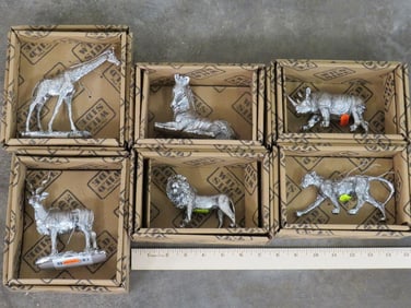 6 Resin African Animals (New in Box) DECOR