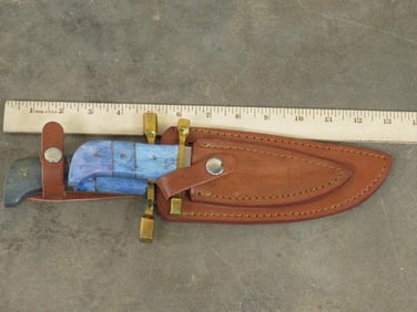 2 Knives w/Leather Sheaths (ONE$) KNIVES