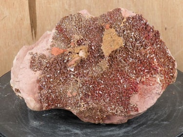 Beautiful and Rare Vandite Crystal Formation on Red Sand Stone (Morocco) Collector Specimen
