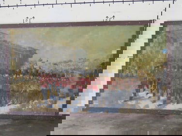 Huge XXXL Antique Painting ANTIQUES ART