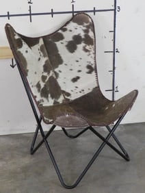 Folding Cowhide Chair/Stool TAXIDERMY