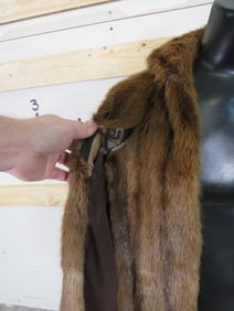 Vintage Beaver Fur Cape from MacMillens Albany, New York Womans SZ LG