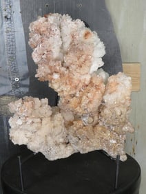 Big Beautiful Cave Calcite Staloctite formation on Crystal w/Stand ROCKS & MINERALS