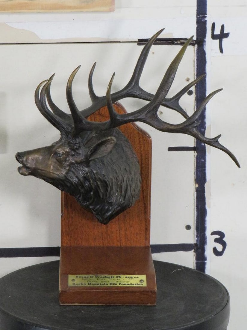 Limited Bronze by Dennis Jones of the Boone & Crockett #3 Elk Taken in 1977 (1 of 9)