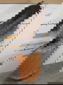 Lifesize Tahr on Nice Pedestal, top half is removable TAXIDERMY