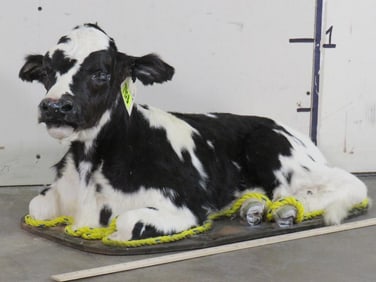 Cute Lifesize Laying Calf/Baby Cow TAXIDERMY-ODDITIES&CURIOSITIES