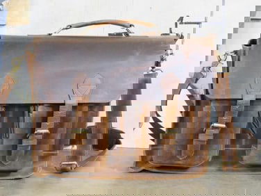 Brand New Genuine Leather Satchel/Laptop Bag. Indiana Jones Style, Very High Quality GEAR