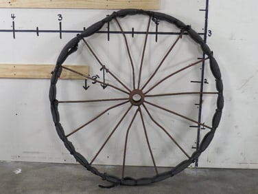 Big Antique F&H Tractor/Wagon Wheel ANTIQUES
