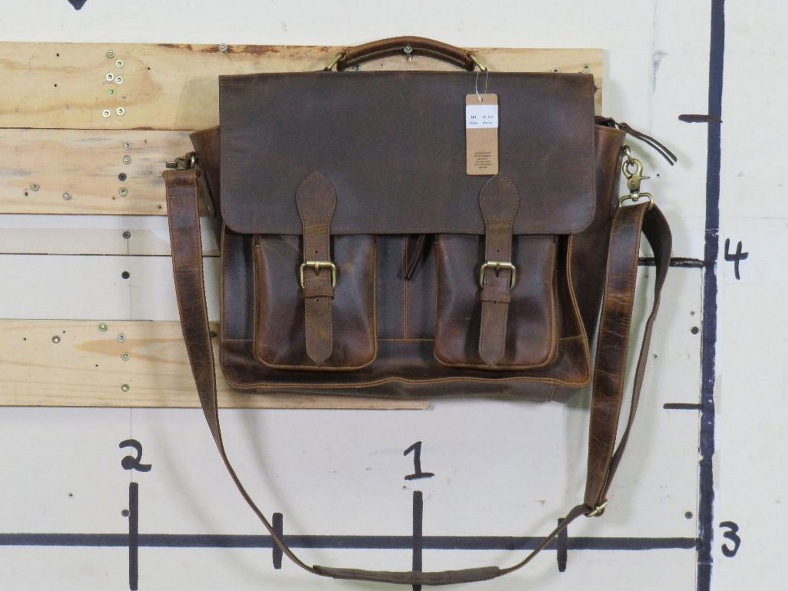 Brand New Genuine Leather Satchel/laptop Bag. Indiana Jones Style, Very