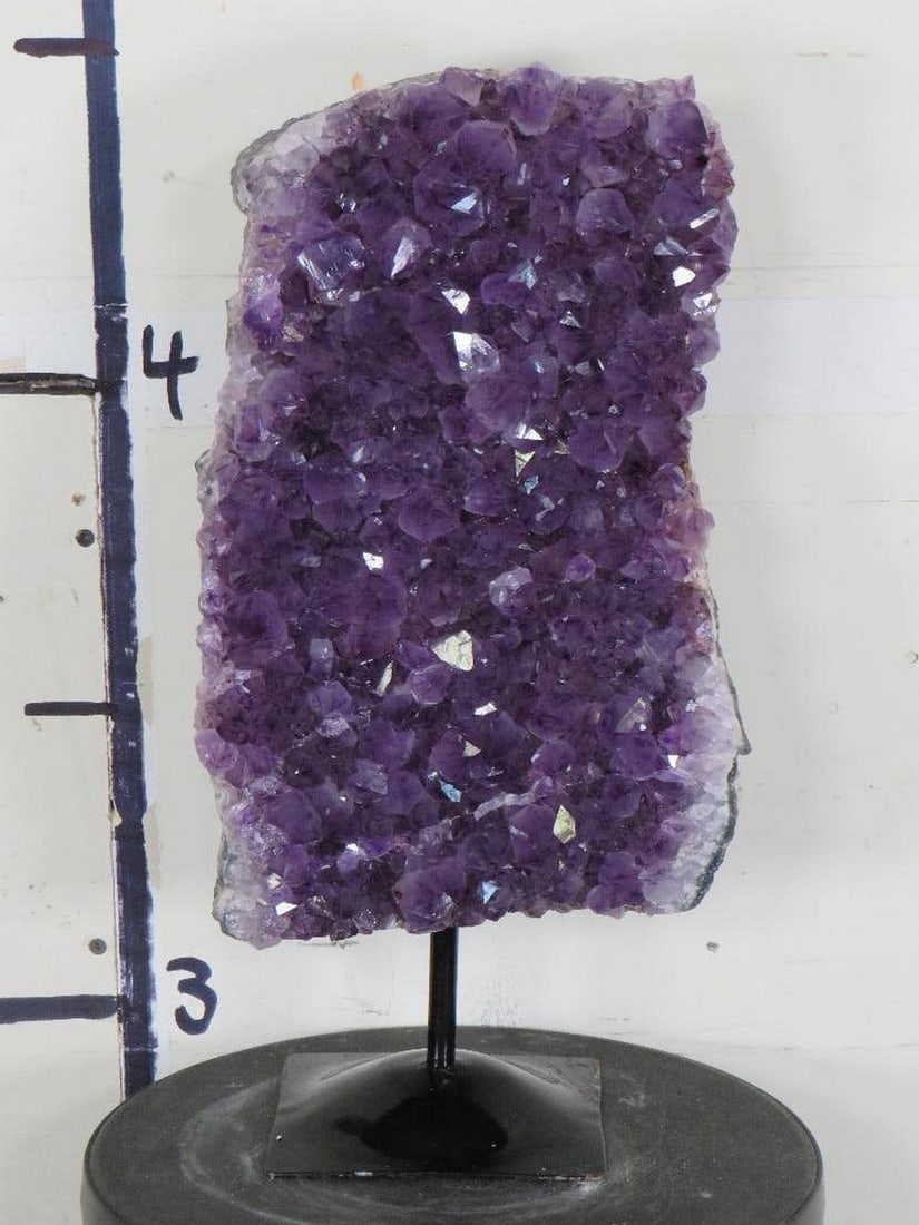 BIG 24.5lb Beautiful Deep Purple Amethyst Geode Crystal Cluster on Custom Stand(removable) from Braz (1 of 8)