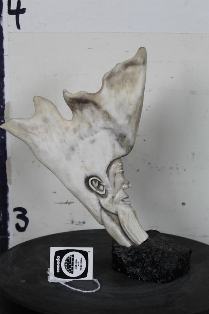 Original Art by Canadian Inuk Artist Manaise Akpaliapik Titled "Man of Antler" INDIGENOUS ART (1 of 8)