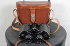 Vintage Nippon Kogaku Tokyo Mikron 6x30 Coated Binoculars w/Leather Carrying Case & Leather Strap