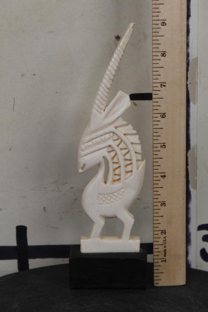 *TEXAS RESIDENTS ONLY* Bamana Chi Wara Antelope Figure. Hand carved from ELEPHANT IVORY (1 of 5)
