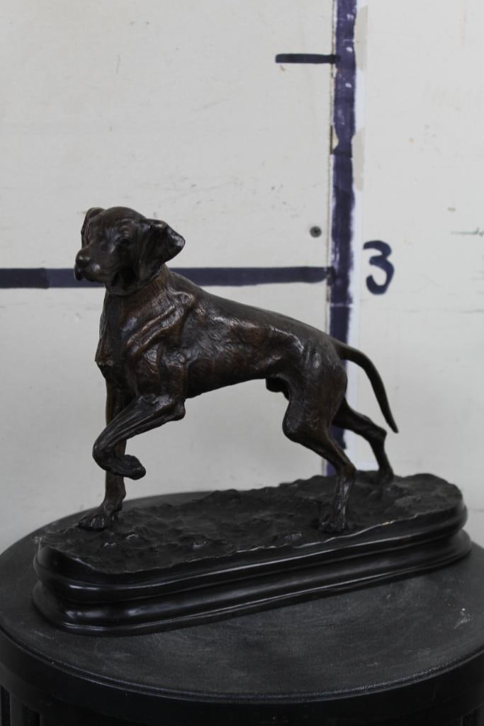 BRONZE Pointer Dog Sculpture (1 of 7)