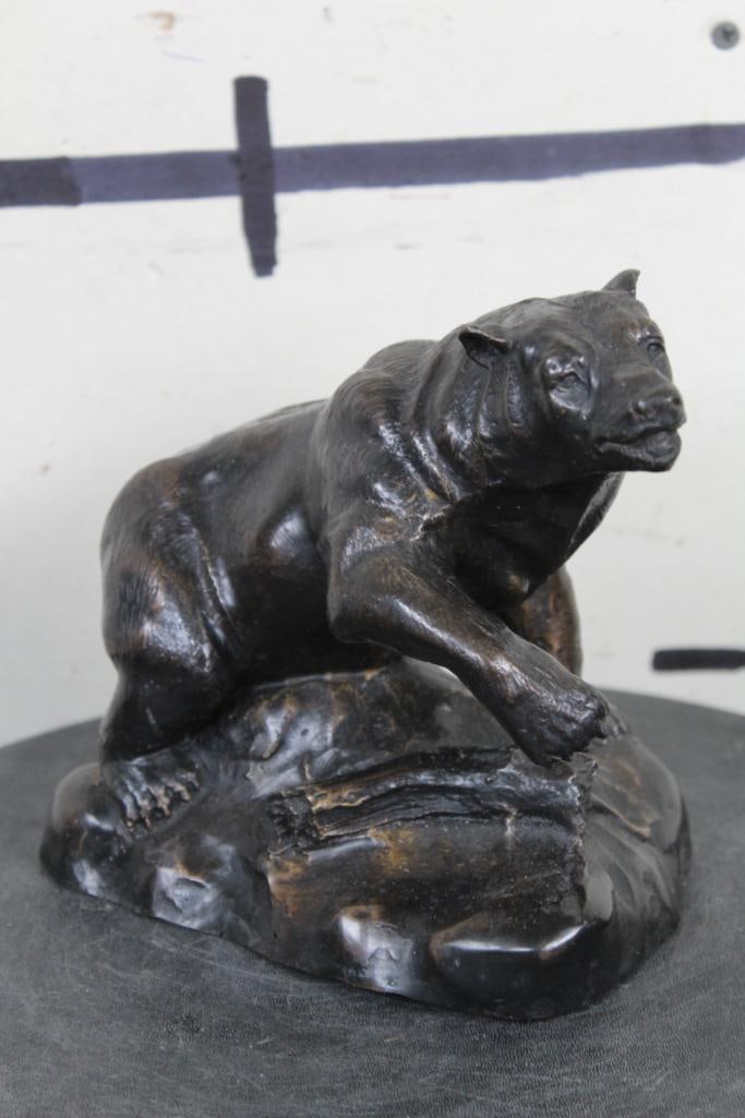 BRONZE KODIAK Bear Sculpture, Weight: 4lbs 8oz (1 of 6)
