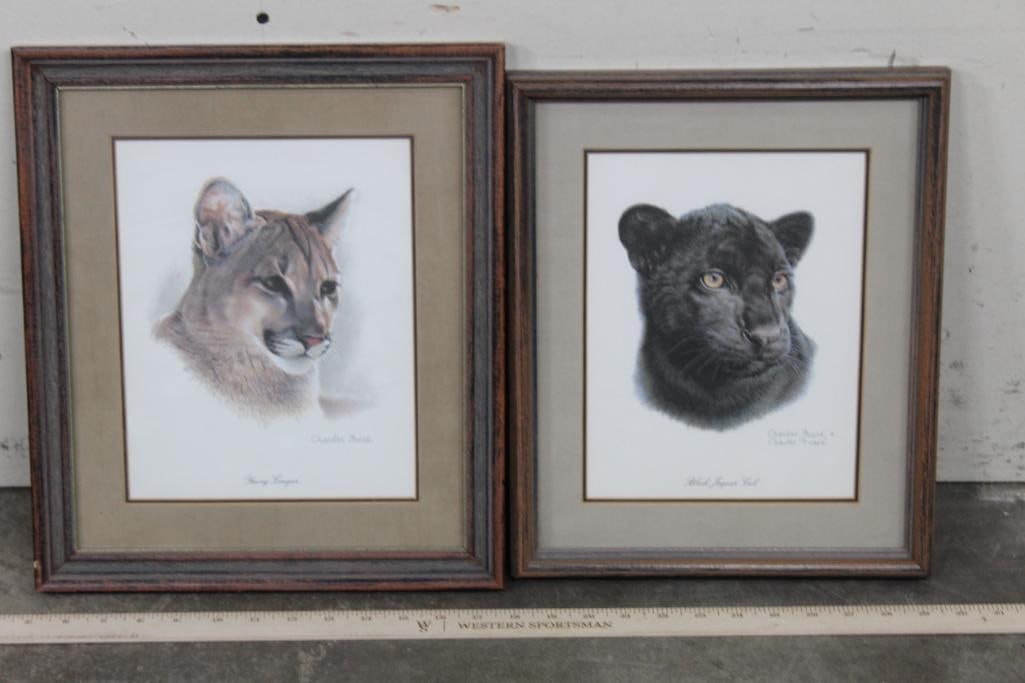 2 Framed Art Prints by artist Charles Frace. (1 Signed) (1 of 7)