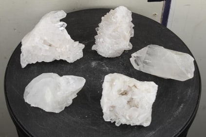 4lbs of Quartz Crystal. 5 Power Stone Crystal Specimens