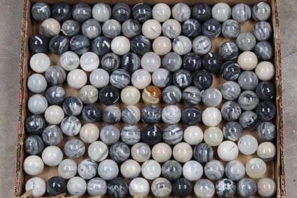 11lbs 11oz of ONYX Semi-Polished Mineral Spheres/ORBS/Crystal Balls from Mexico.