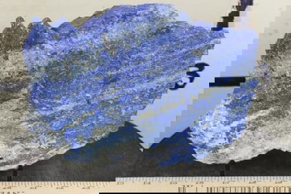 6lb 10oz Natural BLUE LAPIS LAZULI Semiprecious Mineral Specimen and Stand