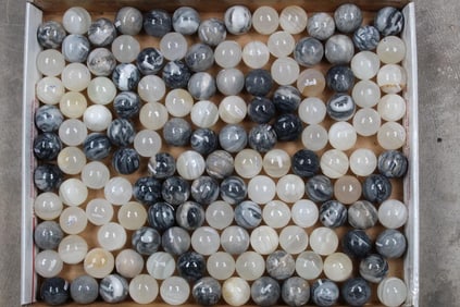 12lbs 9oz of ONYX Semi-Polished Mineral Spheres/ORBS/Crystal Balls from Mexico