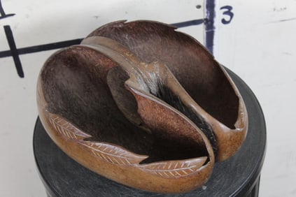 Extremely *RARE* COCO DE MER. The Largest Seed in the world. Ornately carved