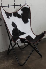 *BRAND NEW* COWHIDE Chair with Metal Frame