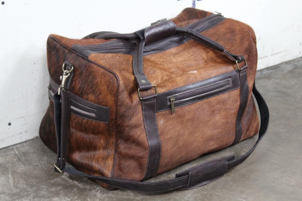 *BRAND NEW* High Quality COWHIDE and Leather Duffle Bag (1 of 9)