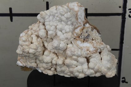 23lb 1oz White ARAGONITE Natural Kokoweef Formation on Sandstone, aka "Cave Calcite" with Stand