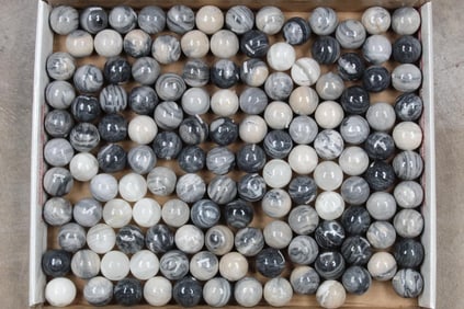 12lbs 8oz of ONYX Semi-Polished Mineral Spheres/ORBS/Crystal Balls from Mexico