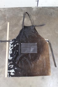 NEW COWHIDE Work or Chef Apron with Buckles, Leather Straps, and Pocket