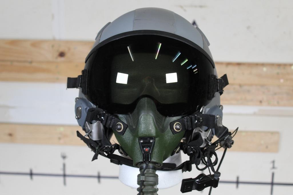 Usaf Pilot Hgu 26/p Flight Helmet & Mbu 5/p Mask