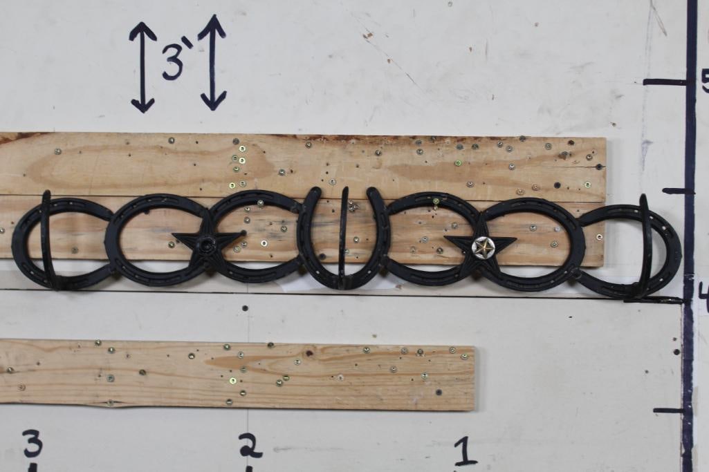 Horseshoe Hat or Coat Rack (1 of 4)