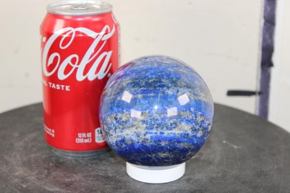 Polished BLUE LAPIS LAZULI and PYRITE Sphere