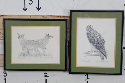 2 Art Prints by Artist Charles Beckendorf. Signed and Numbered (ONE$)