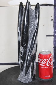 Polished Moroccan ORTHOCERAS Fossil Colony Tower in a Matrix