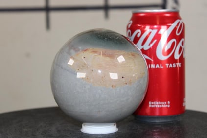 Big POLYCHROME JASPER Sphere, Weight: 2 lbs 15 oz