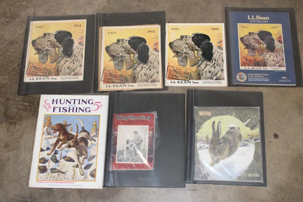 Old Magazines (3) Fall 1942 L.L. Bean and (1) Hunting and Fishing 1933 and (1) Wing Shooting Book (1 of 18)