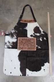 *Brand New* COWHIDE and Tooled Leather Chef or Work Apron