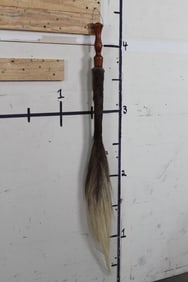 WILDEBEEST Tail Swatter with a Wooden Handle