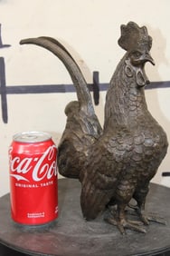 ROOSTER BRONZE Sculpture, Weight: 5 lbs 14 oz
