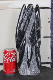 Polished Moroccan ORTHOCERAS Fossil Colony Tower in a Matrix