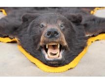 Double Felted BLACK BEAR RUG