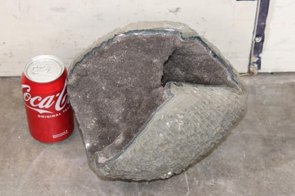 Big and *Rare* Grey and Pink AMETHYST DRUZY Geode