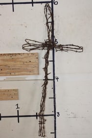 Decorative BARBED WIRE Cross