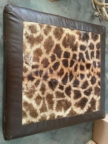 GIRAFFE HIDE Ottoman