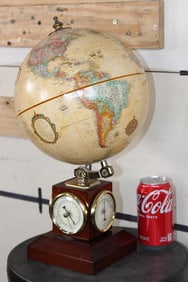 Vintage 1970's 9" Replogle GLOBE with 3 Meteorological Instruments