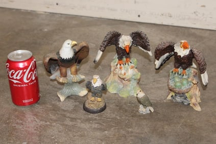 (5) American Bald Eagle Figurines (ONE$)
